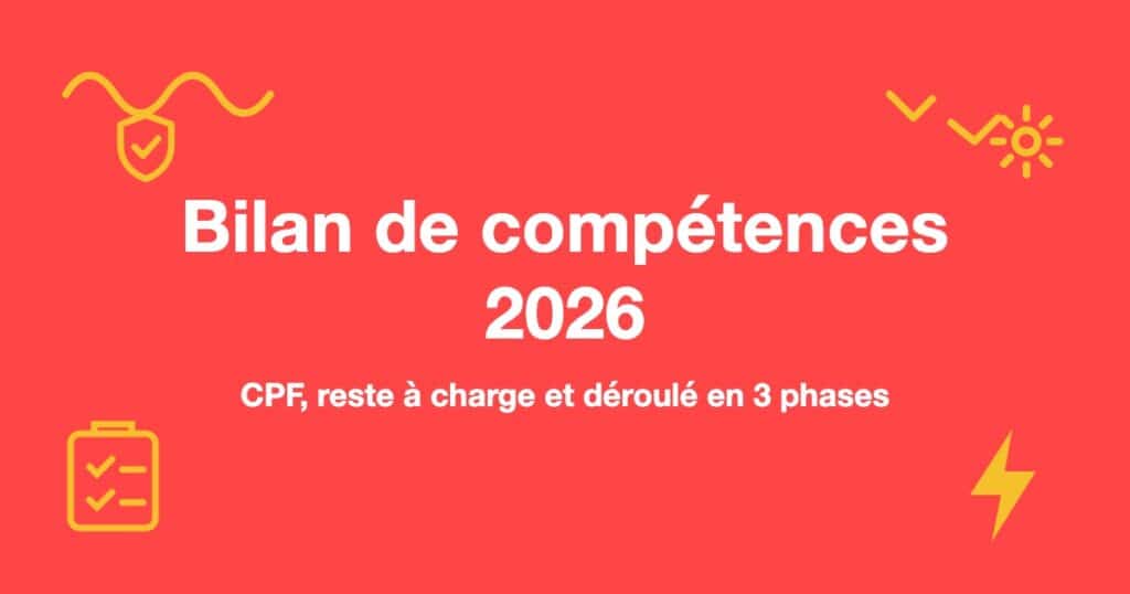 Bilan de compétences 2026 : CPF, reste à charge et déroulé en 3 phases